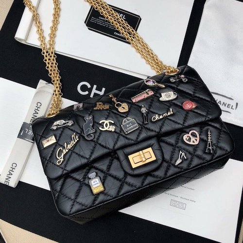 chanel 2.55 bag LIMITED badge HASS original leather