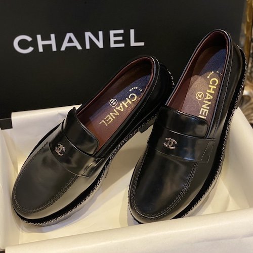 Chanel leather shoes for women