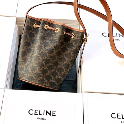 Celine Triomphe bucket bag