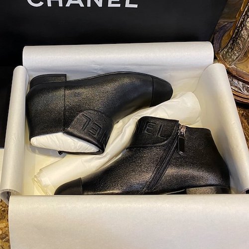 Chanel boots original leather