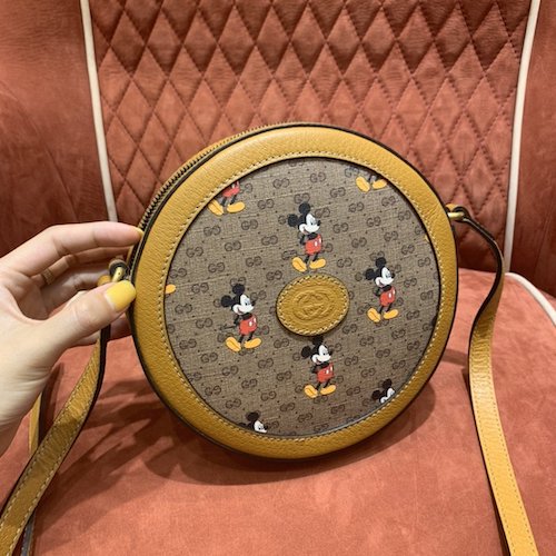 Gucci x Disney round bag original leather 