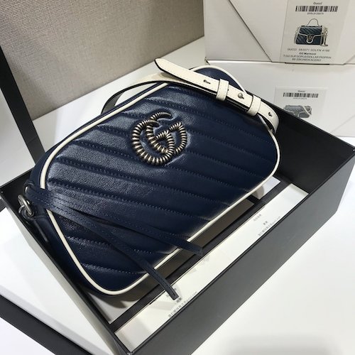 Gucci Marmont navy blue 24cm