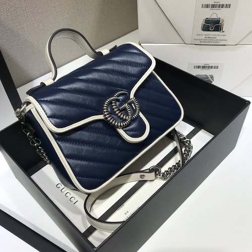 Gucci Mormont handle navy blue