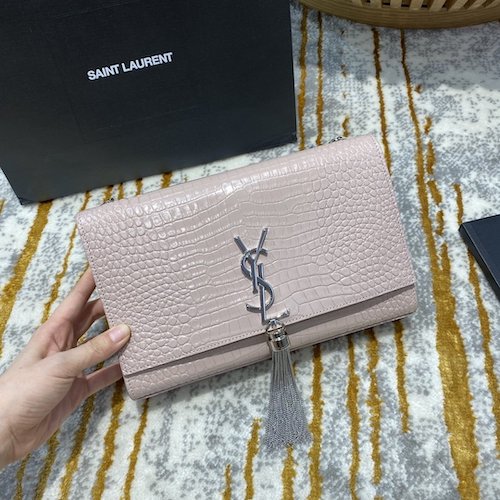 Saint Laurent Kate crocodile 24cm