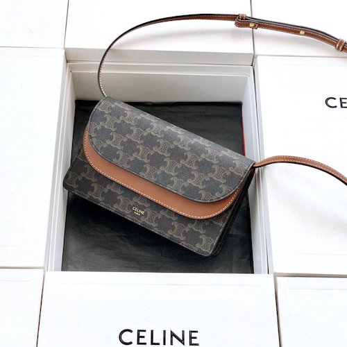 Celine Triomphe clutch bag