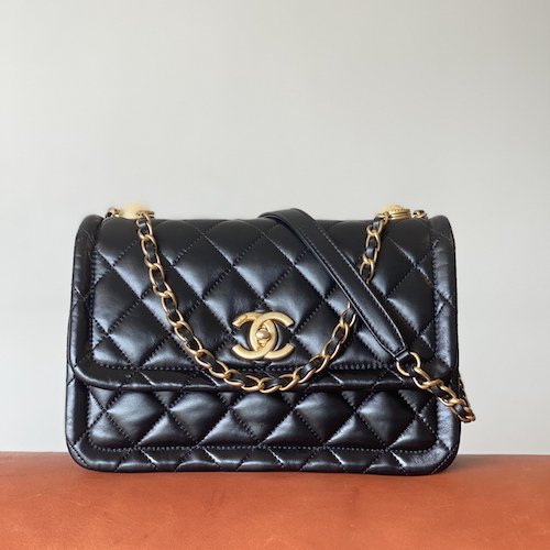 Chanel Button on top bag