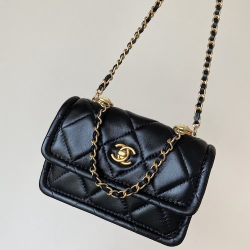 Chanel Button on top mini bag