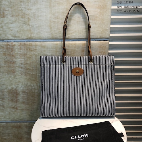 Celine canvas shopping bag