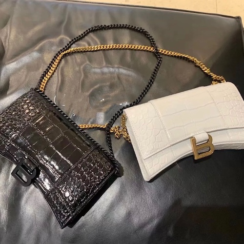 Balenciaga Hourglass wallet on chain