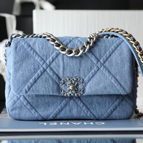 Chanel denim 19 bag