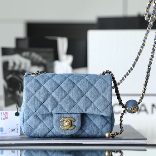 Chanel denim flap bag