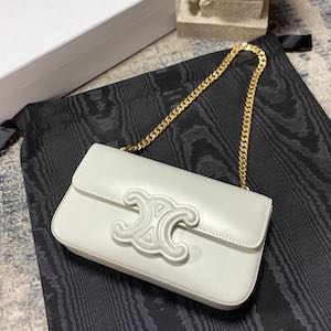 Celine CHAIN SHOULDER BAG CUIR TRIOMPHE