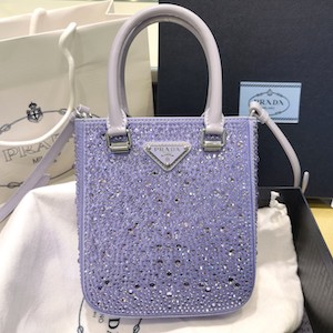 Prada crystal tote bag