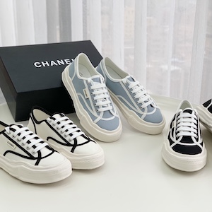 Chanel canvas shoes