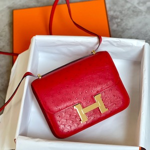 Hermes Constance Ostrich 19cm