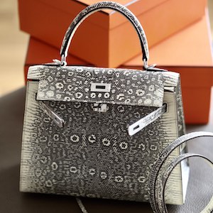 Hermes Kelly 25 lizard leather